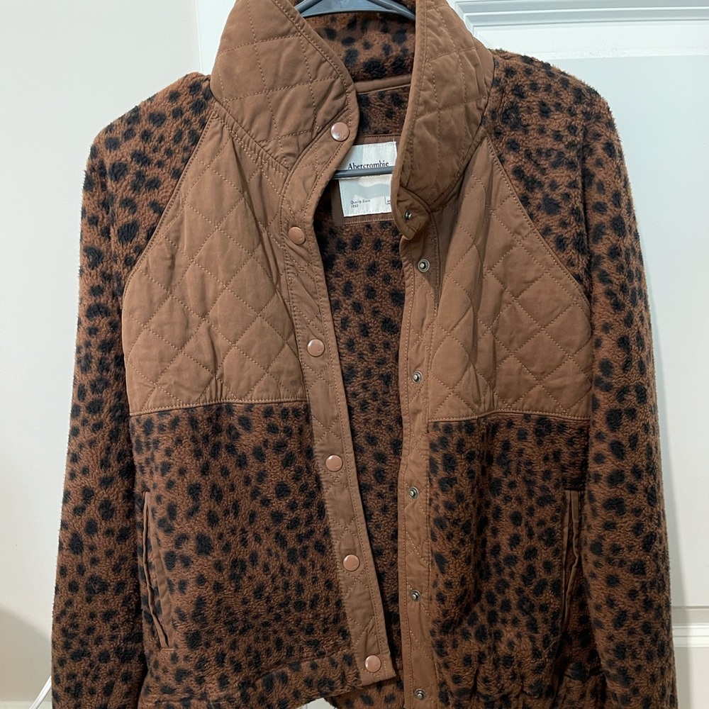 Abercrombie Sherpa Zip Up Jacket